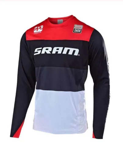 Горные Джерси эндуро Mx крест Мотокросс FIT SRAM Джерси Байк мото Джерси BMX DH Джерси - Цвет: Коричневый