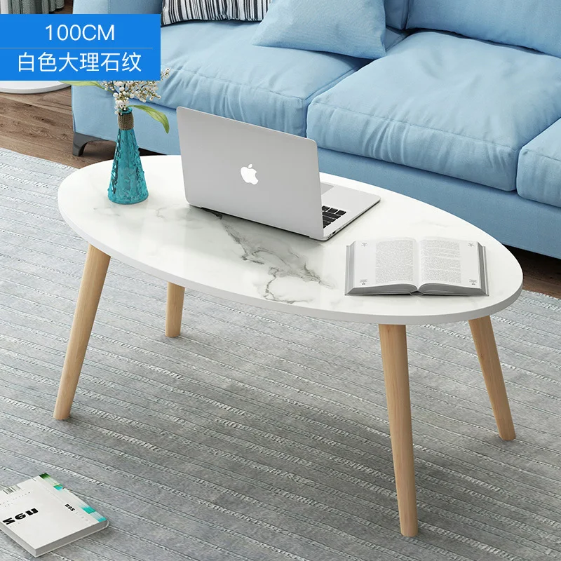 Журнальный столик в Северной Европе, простой современный маленький домашний столик для гостиной, дивана, столик для дома, спальни, маленький круглый стол - Цвет: 120CM White talbe