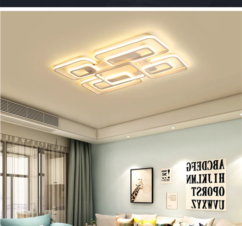 Chandelierrec, стиль, AC85-265V современные светодиодные потолочные лампы для гостиной, спальни, низкие потолки, плафон, лампа, потолочный светильник