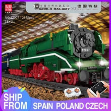 

MOULD KING World Railway the 12007 BR18 201 German Express Train Building Blocks Bricks Model Toys For Kids Birthday Gift