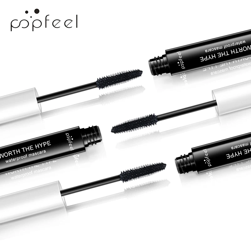 POPFEEL Макияж для ресниц тушь для ресниц объемный объем интенсивная длина не шелушится не размазывается не сминается мистический черный