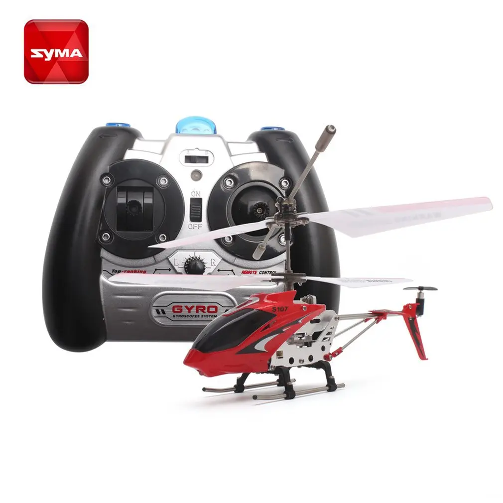 Syma S107G гироскоп металлический инфракрасный радиоприемник 3CH Мини вертолет Радиоуправляемый Летающий Дрон для игрушек подарок RTF