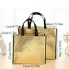 Foldable Laser Shopping Bag Reusable Eco-friendly Tote Waterproof Fabric Non-woven Bag Large Capacity Travel Storage Bag 2
