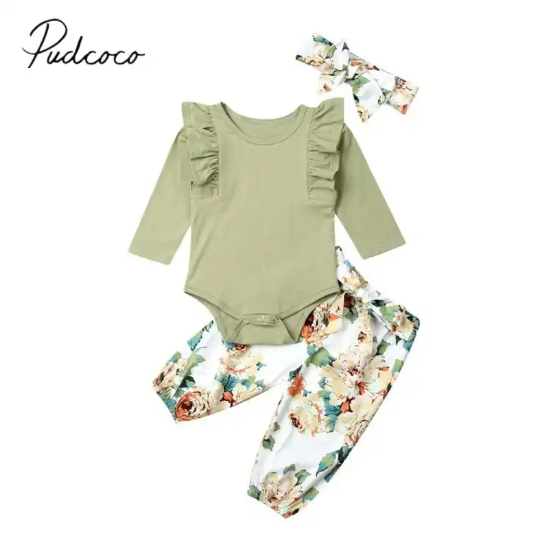 baby girl floral outfit