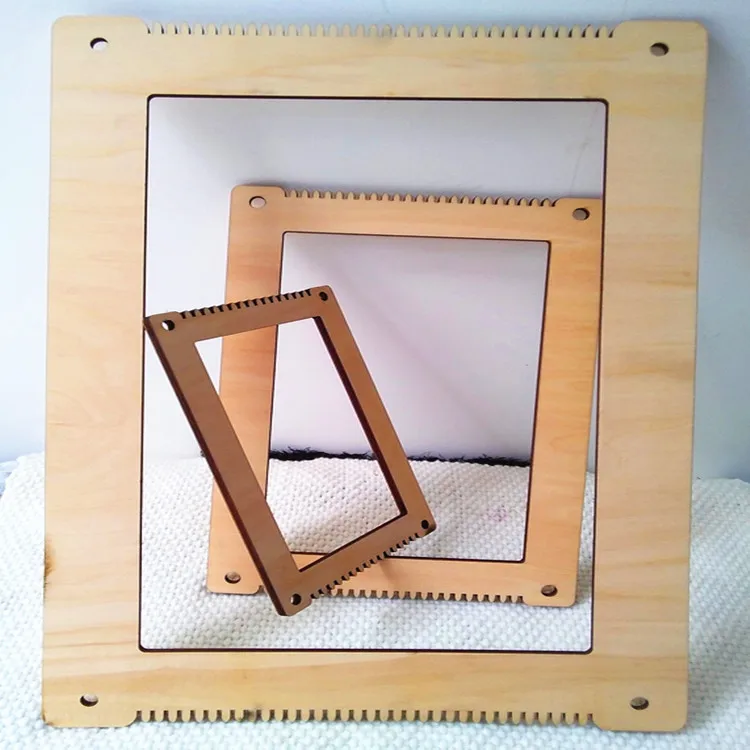 Твердый деревянный детский ткацкий станок пряжа DIY Детский сад игрушки бытовой ручной работы шарф настенный гобелен текстиль тканая доска вязание
