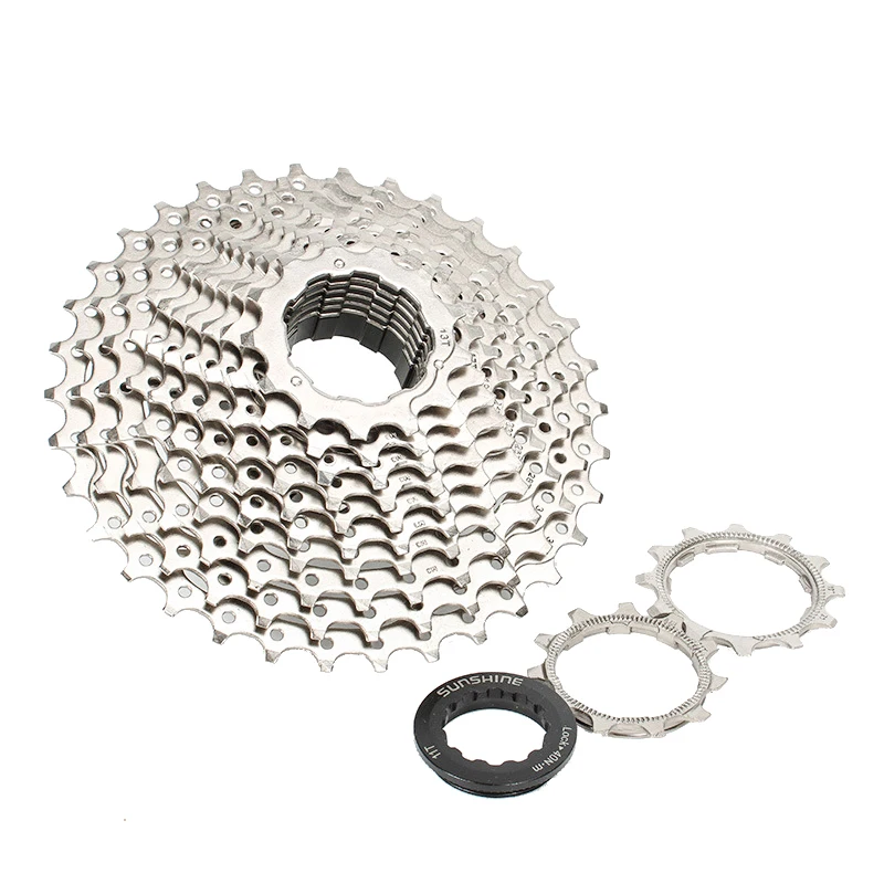 Sunshine Mtb Cassette 8v 9v 11v 12v 10v Bicycle Ratchet 12 11 10 9 Speed HG Mountain Bike Sprocket 32/36/40/42/46/50T Freewheel bicycle cassette bicycle sprocket gear bicycle parts bike sprocket bike freewheel