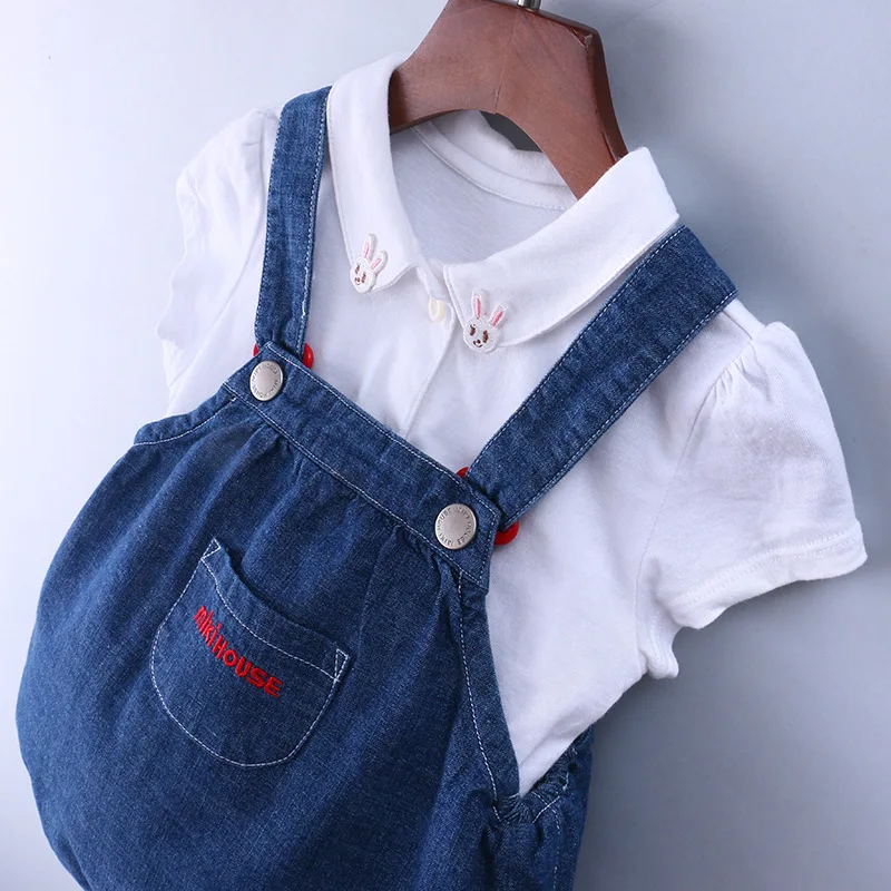 

19 New Style Pure Cotton Childrenswear Miki zorayi BOY'S Girls Versatile tian ji ku Summer Suspender Shorts
