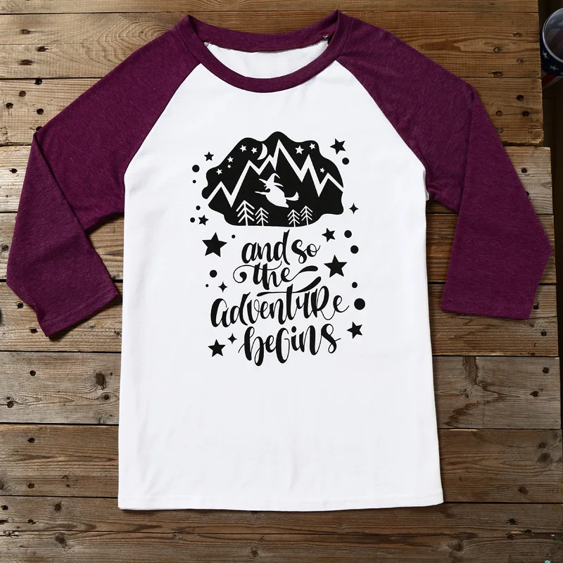 T Shirt Hipster Halloween Woman Tshirt Top T-Shirt Femme Tees Autumn Fit Cotton Fashion Three-Quarter Sleeves |
