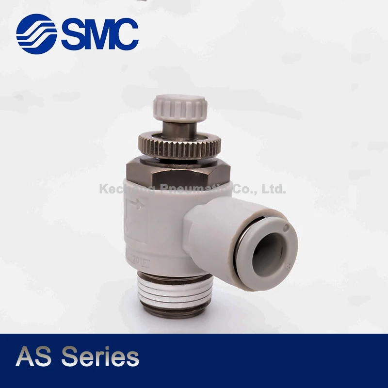 

2 pcs SMC AS3201F-02-06SA-B/AS3201F-02-08SA-B/AS3201F-02-10SA-B/AS3201F-02-12SA-B Throttle Valve Pneumatic Fitting
