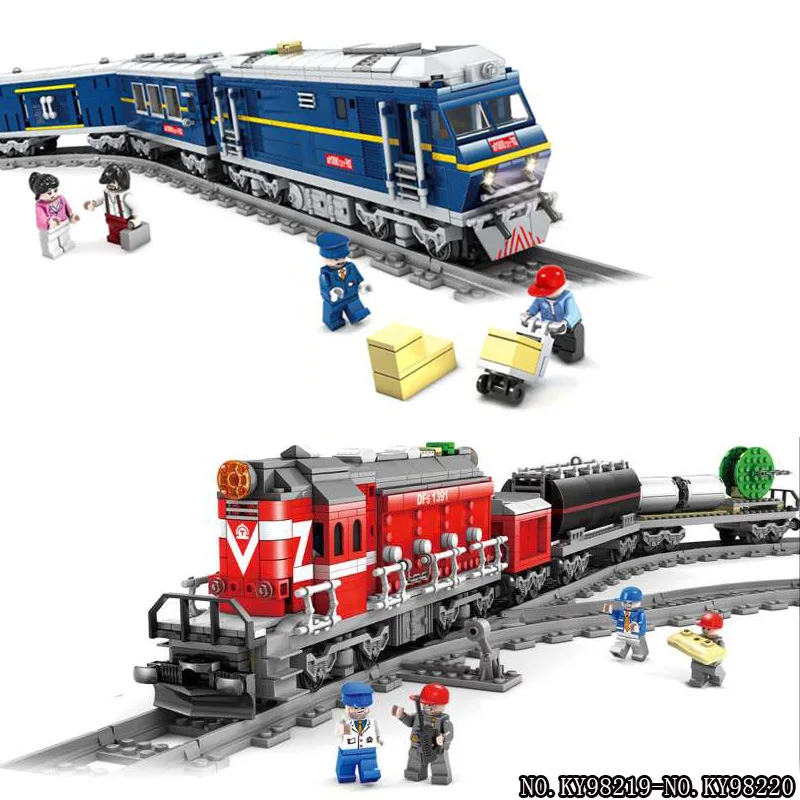 

Kazi diy Children'S Educational Assembled Building Blocks Toy Kindergarten Gift Rail Train East Wind 98219-220