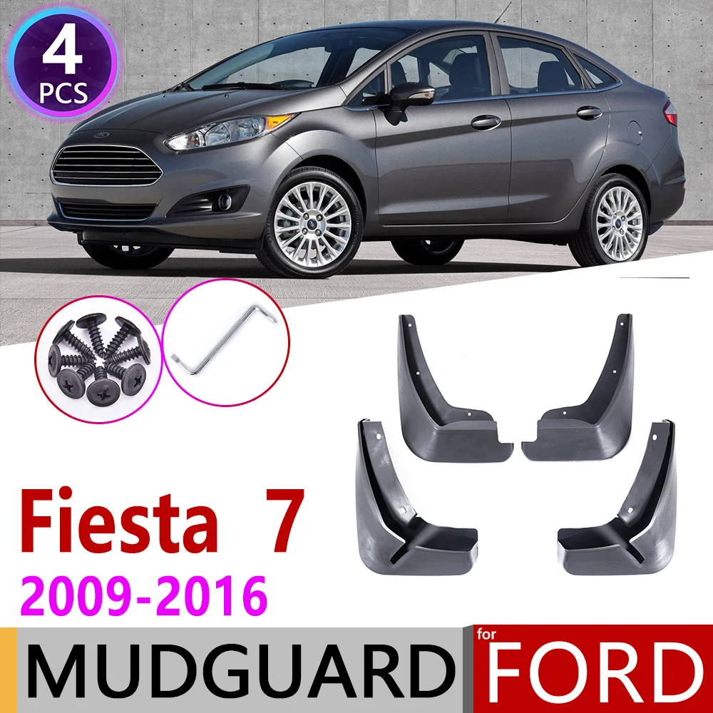 Брызговик для Ford Fiesta 7 MK7 салона Sedan 2009 ~ 2016 Брызговики аксессуары 2010 2011 2012 2013