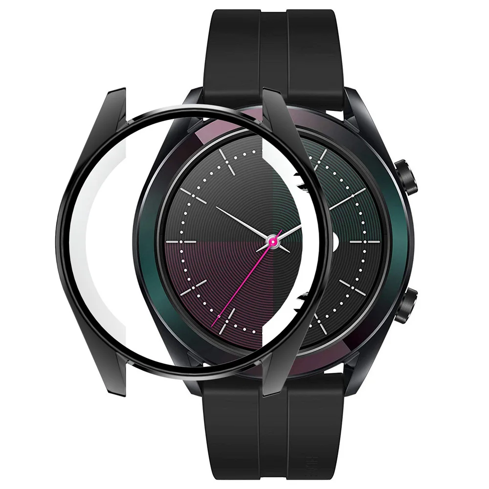 Для huawei Watch GT 42 мм элегантный чехол Мягкий ТПУ защитный чехол легкий бампер для часов GT 2/1 46 мм Тонкий чехол Аксессуары