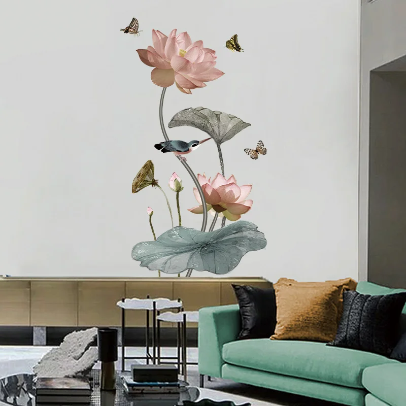 Lotus Flower Vinyl Wall Sticker FREE Delivery Australia