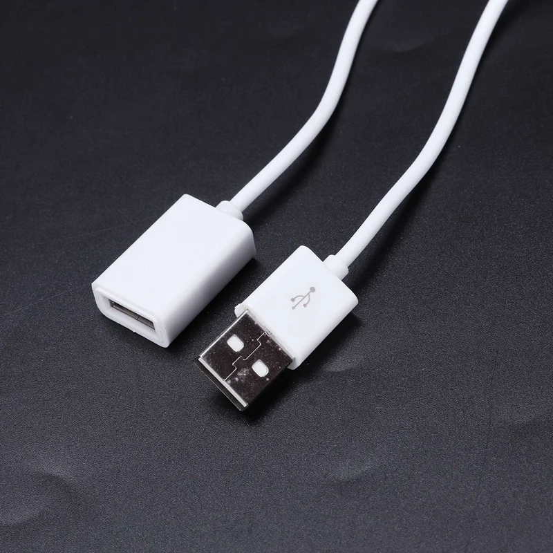AAAE Top-1M-3ft 1 м USB 2,0 папа к женскому удлинительному кабелю удлинитель шнура для портативных ПК белый