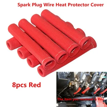 

8PCS/set Spark Plug Wire Boot Protector Sleeve Heat Shield Cover for Car Spark Plug Protection