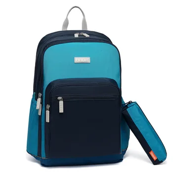 

Solid Color Schoolbag Pupils' Ridge Reduction Bag Boy Girl Backpack Large Capacity Waterproof Student Bag Hanimom