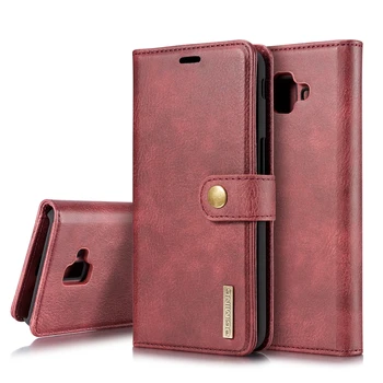 

DG.Ming Leather Card Magnetic Phone Cases for Samsung Galaxy J6 2018 J6 Plus J4 Plus J3 2016 J320 Phone Cover