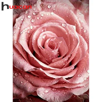 

Huacan DIY Diamond Painting Flower rose Full Square/Round 5D Diamonds Embroidery Kits Decorations Home New Arrival