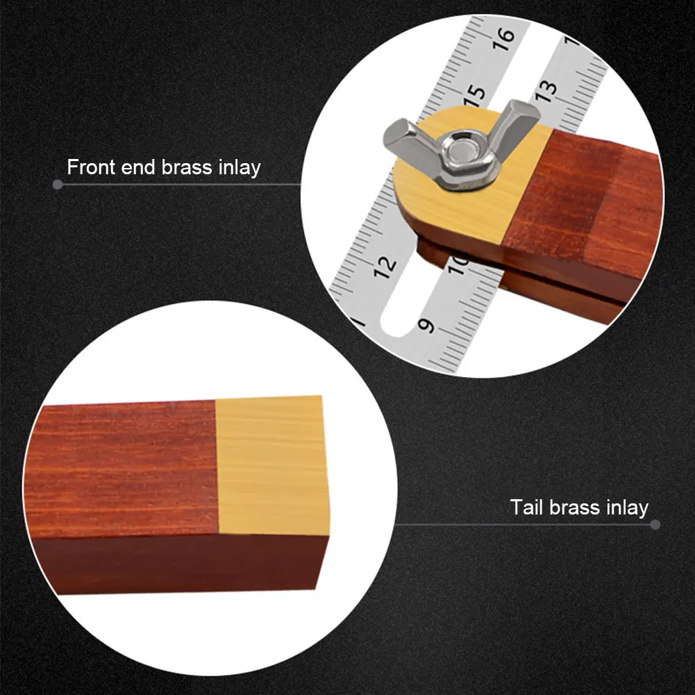 Clear Scale Double Sided Measurement Activity Woodworking Portable Adjustable Angle Ruler Hardware Protractor Stainless Steel