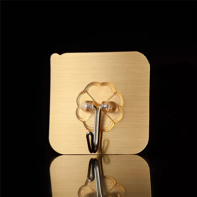 2/5/10Pcs Hook  For Home Kitchen Bathroom Convenience Locksmith On The Wall Towel Hook Hanger Multi-Purpose Hooks Housekeeper 10 pcs Golden