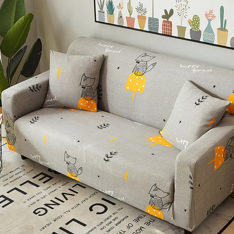 Animal Print Fashion Sofa Cover Full Stretch Slipcover Small Animal Print Fashion Sofa Cover Full