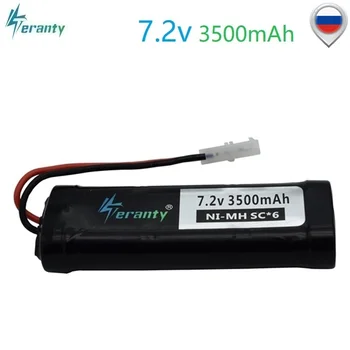 

With Tamiya Connectors ( KEP-2P ) 7.2V 3500mAh SC Ni-MH battery for RC Cars 7.2v Rechargeable battery for RC Toys Tanks Boats