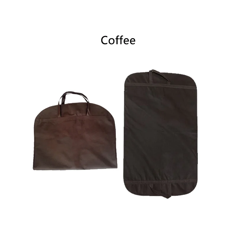Многоцелевой костюм Перевозчик одежды сумки пылезащитный чехол загнутый платье хранения дышащий шкаф Органайзер складной протектор - Цвет: Coffee