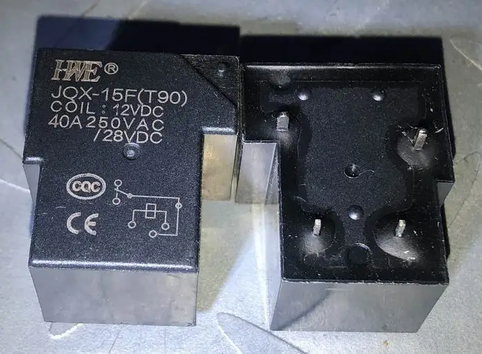 POWERMASTER JQX 15F T90 1H 12VDC 30A 12VDC 5 PIN RÖLE