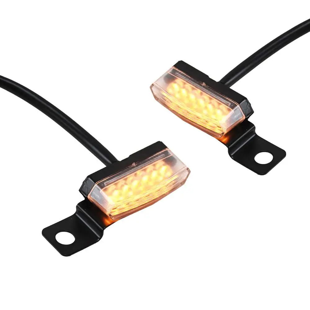 

Motorcycle Turn Signal Light LED Flasher Blinker Turn Signal For Honda Yamaha Kawasaki Brake Clutch Lever Flashing Light