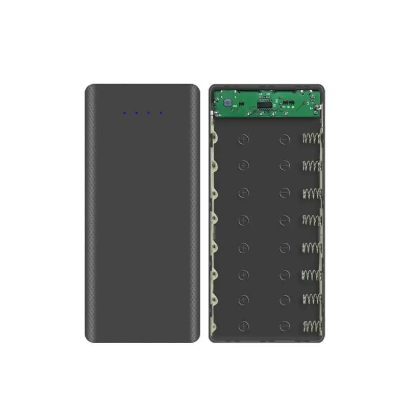 DIY 8x 18650 Battery Holder Power Bank Box Shell Case USB Charger for Cellphone Q84A