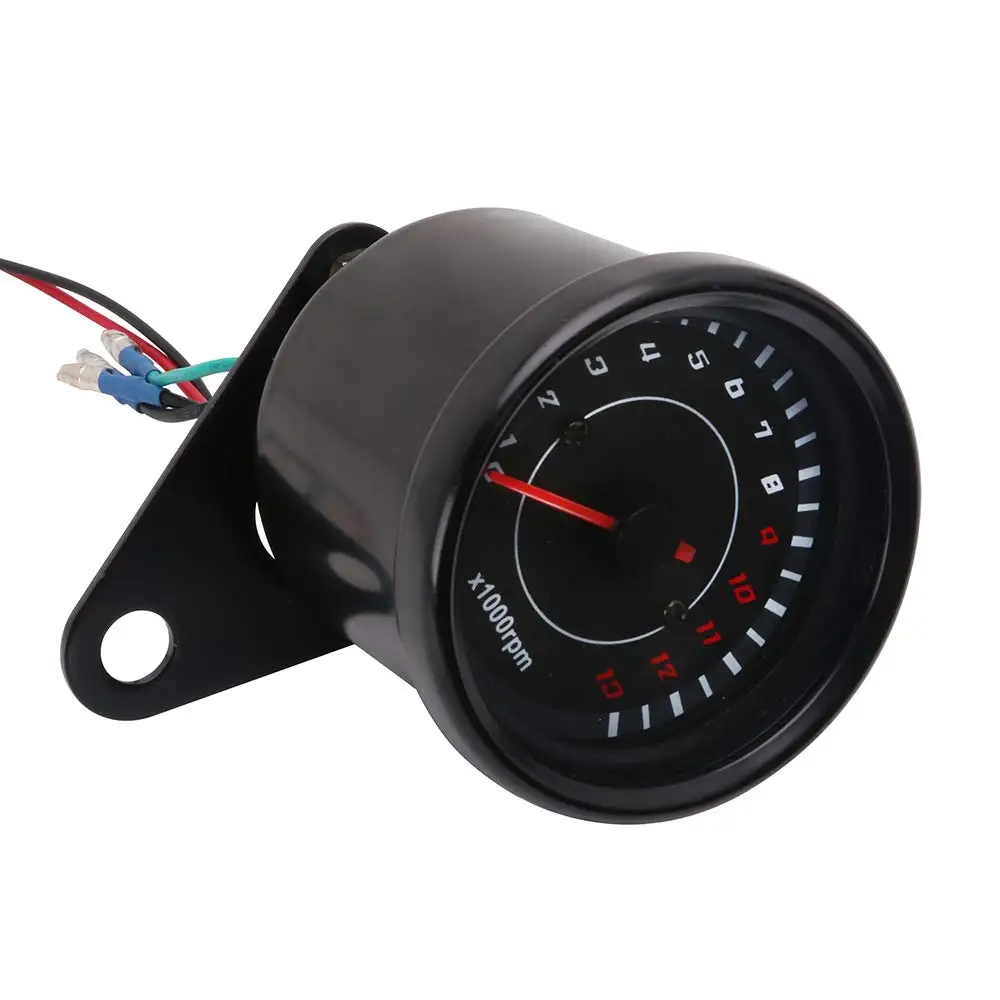 LED 13000Rpm Motorcycle Tachometer Scooter Analog 12V ATV Motor Rev Counter  Tacho Meter Gauge|Tachometers| - AliExpress