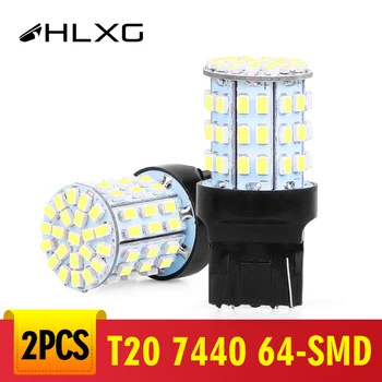 

2PCS 1200LM T20 WY21W LED 7440 W21W Bulb Car Turn Signal Lamp Parking Lights Backup Reverse Lights 6000K White 12V Auto LED HLXG