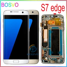 Для samsung S7 Edge ЖК-дисплей G935F G935A G9350 экран с сенсорным дигитайзером с рамкой в сборе Замена