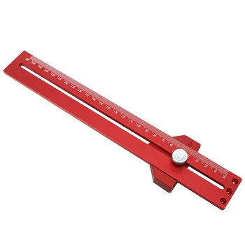 

Woodworking Mark Line DIY Aluminium Alloy T-type Scribing Ruler Drawing Vertical Carpenter 45 Degree Angle Gauge Home Metric
