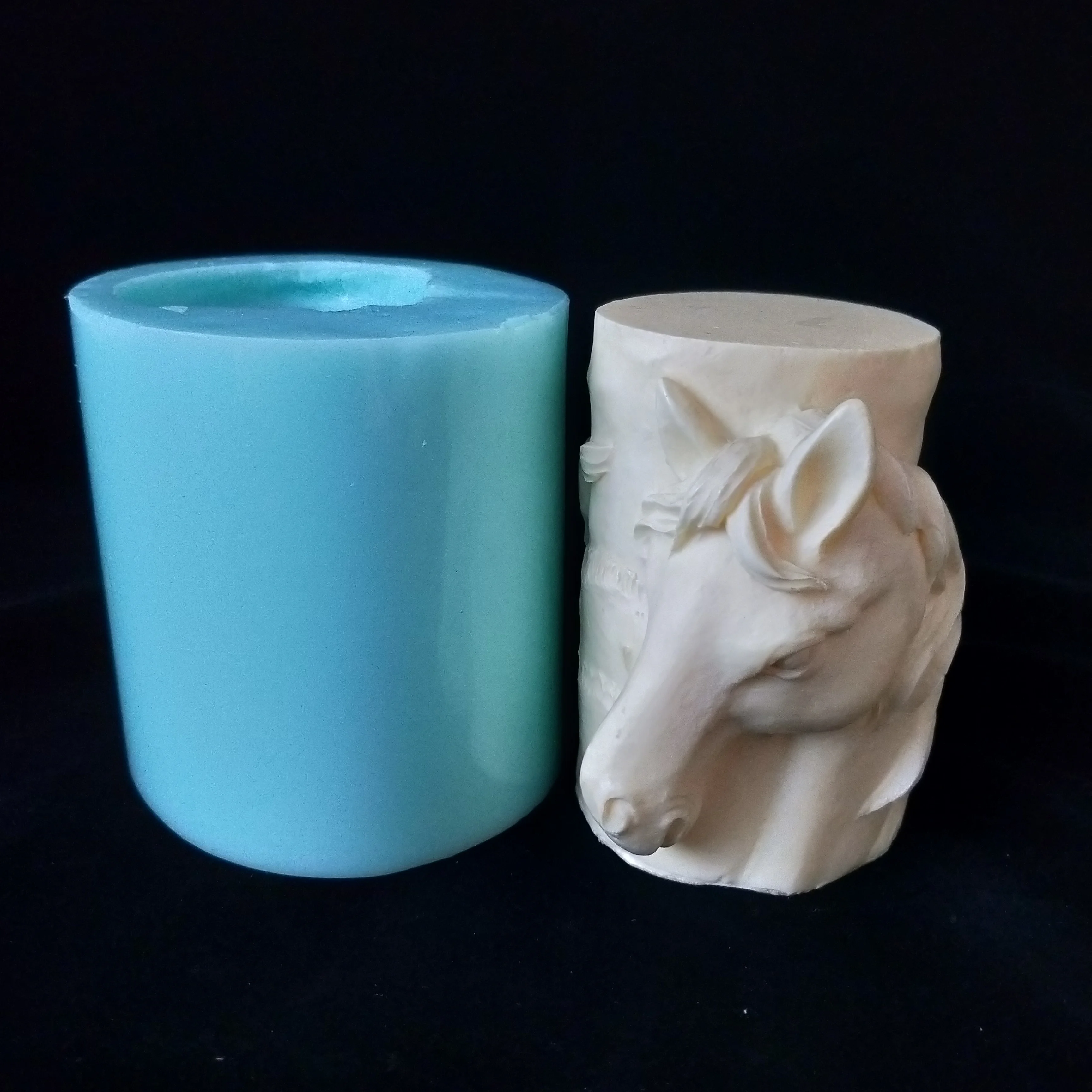 Najtaniej DW0155 PRZY 3D silikonowe do mydła foremka na świece koński łeb foremki do ciasta czekoladowe silikonowa forma do mydła zwierząt forma dekoracyjna do lukru plastycznego