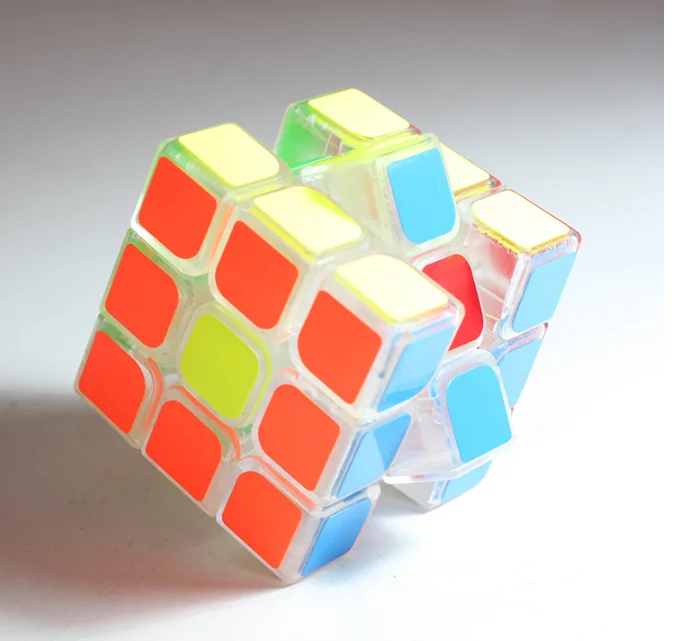 Новинка, головоломка, куб для детей, лучший подарок, 3x3x3, полупрозрачная наклейка, профессиональный магический куб, скоростная головоломка, кубики, игрушки - Цвет: 3x3b