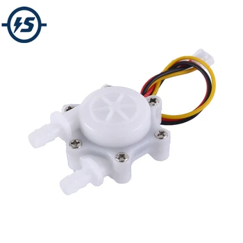 

Water Flow Hall Sensor Switch Flowmeter Hall Sensor Counter G1/4 Coffee Machine Micro Flowmeter 5L/min DC 5V 12V 1/4inch