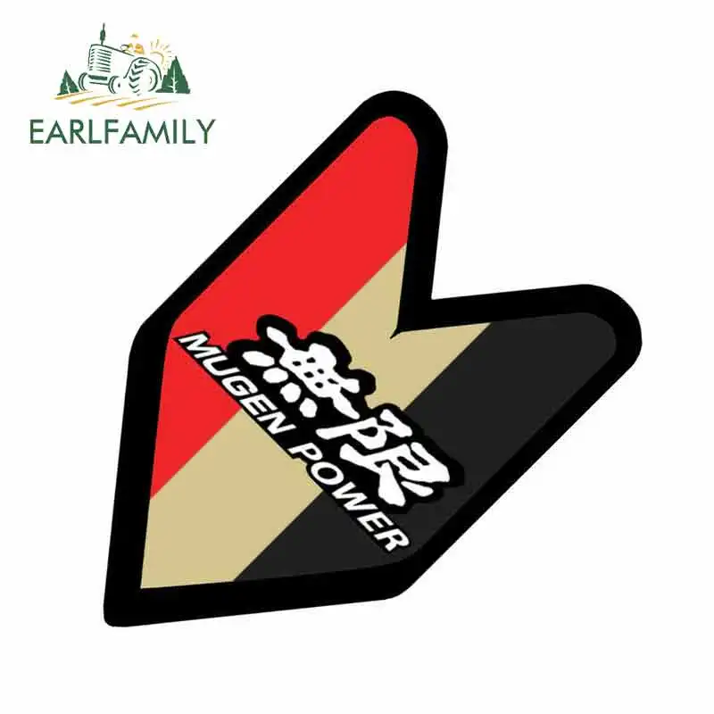 EARLFAMILY 13 см x 12 7 JDM WAKABA значок для HONDA MUGEN POWER Автомобильная Наклейка Флаг не