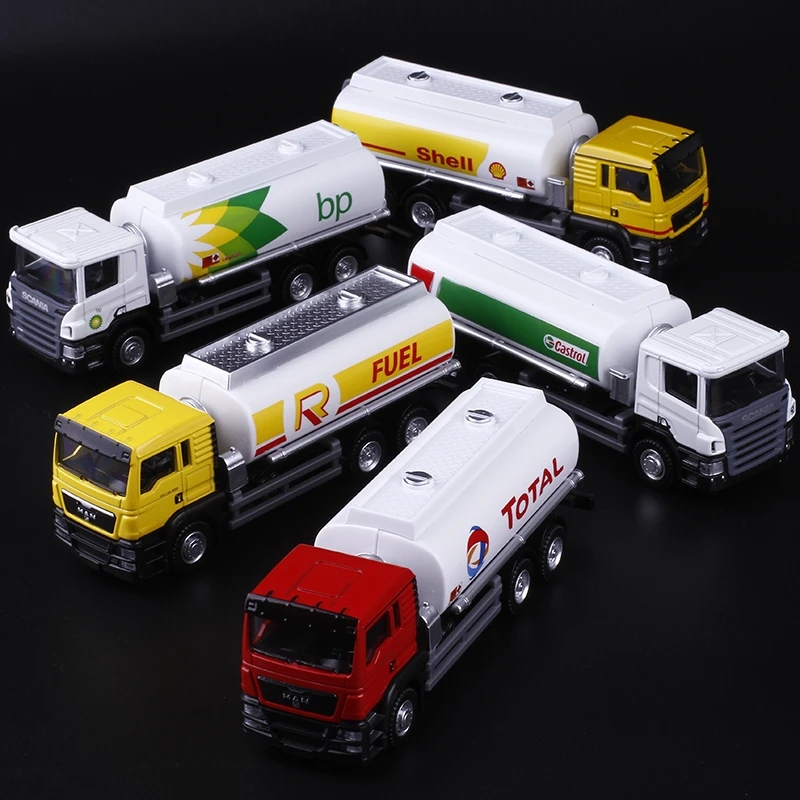 MAN Oil Tank Truck Gifts For Boys Simulation Exquisite Diecasts & Toy Vehicles RMZ city Car Styling 1:64 Alloy Collection Model 4