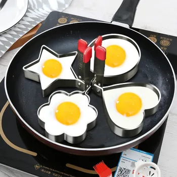 

Stainless Steel Egg Cooker Fried Egg Pancake Metal Mold Mould Frying Egg Cooking Egg Cooker Cooking Kitchen Accessories MM60JD