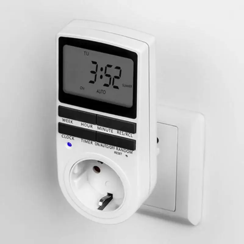 Electronic Digital Timer Switch EU UK US  Kitchen Timer 24 Hour Cyclic Programmable Timing Socket Energy Saving Digital Kitchen