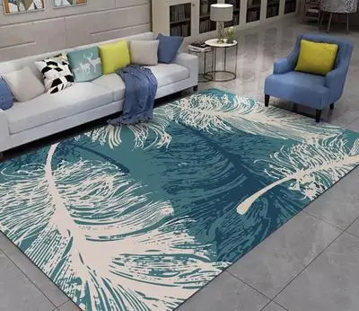 Дом в скандинавском стиле ковер высокого качества креативные Листья 3D печатные ковры для гостиной спальни ковер диван чайный коврик для стола