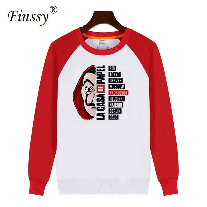 TF95-0ZR Мужские La Casa De Papel Money Heist House Of paper, женские и мужские зимние теплые толстовки с длинным рукавом и принтом, пальто в стиле хип-хоп, одежда - Цвет: TF95-0ZR