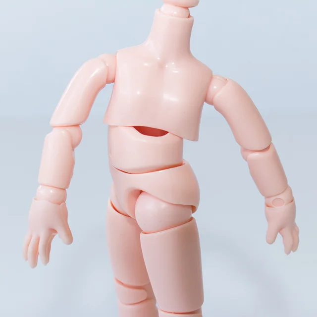 Original Obitsu Body 11 OB11 Ball Jointed Doll 1/12 Part for 11cm BJD Movable Figure Natural / White Skin Female / Girls 5