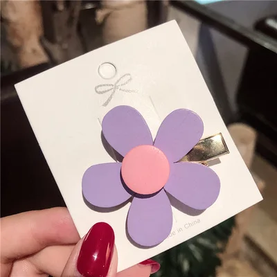 Детские заколки для волос с цветком маргаритки девочек 2 шт. детская шпилька