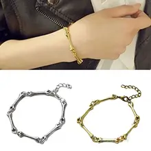 Крутой уникальный рок, панк, Готик металлический браслет цепочка браслет Винтажные Ювелирные изделия 3 цвета унисекс новая мода