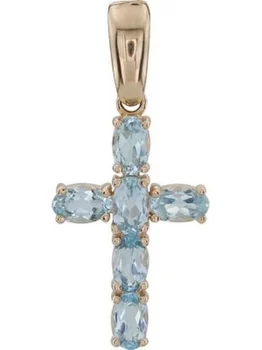

Aloris pendant with 6 Topaz in red gold