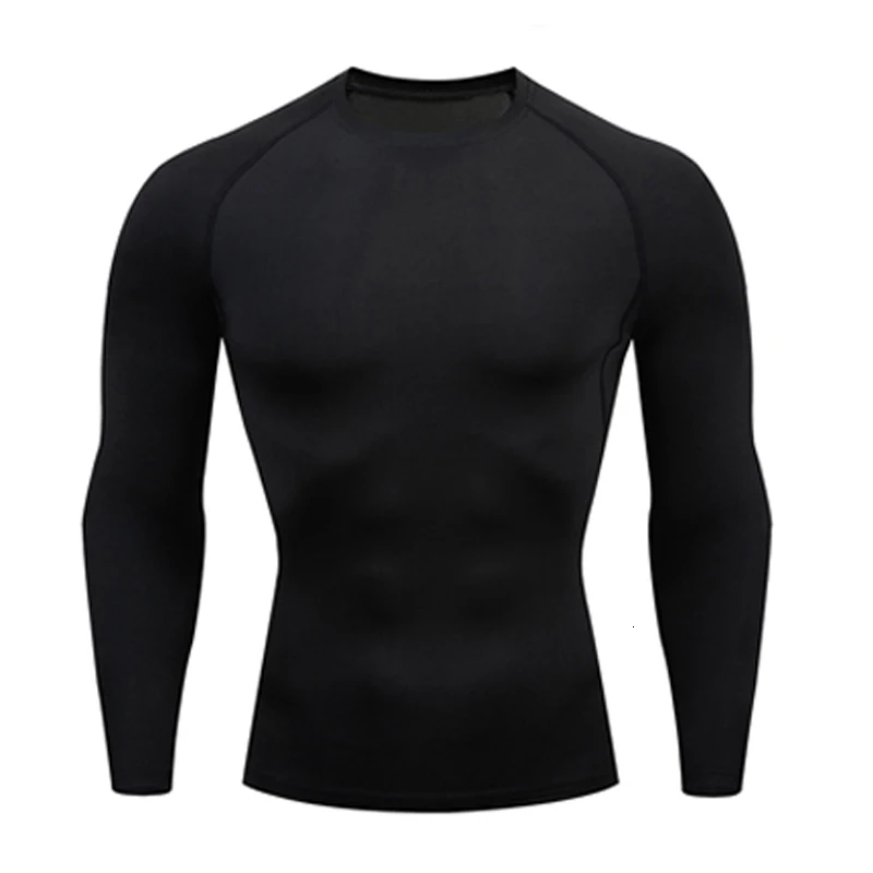 T-Shirt Новое зимнее Мужское нижнее белье набор теплого белья Эластичный компрессионный набор кальсоны для мужчин Polartec дышащие спортивные термо костюмы - Цвет: T-Shirt