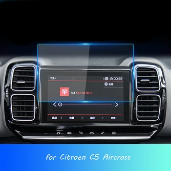 

Car Screen Protector for Citroen C5 Aircross HD Clear Car GPS Navigation Tempered Glass Protect Film Auto Interior Accessories