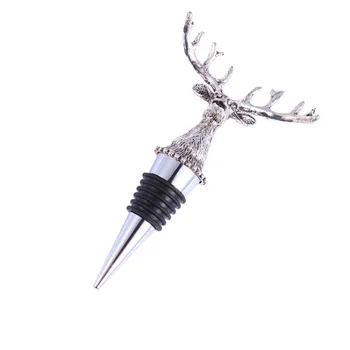 

Creative Wine Stopper Cork Simulated Animal Bottle Plug Beverage Stoppers for Bar Party Restaurant (Elk)